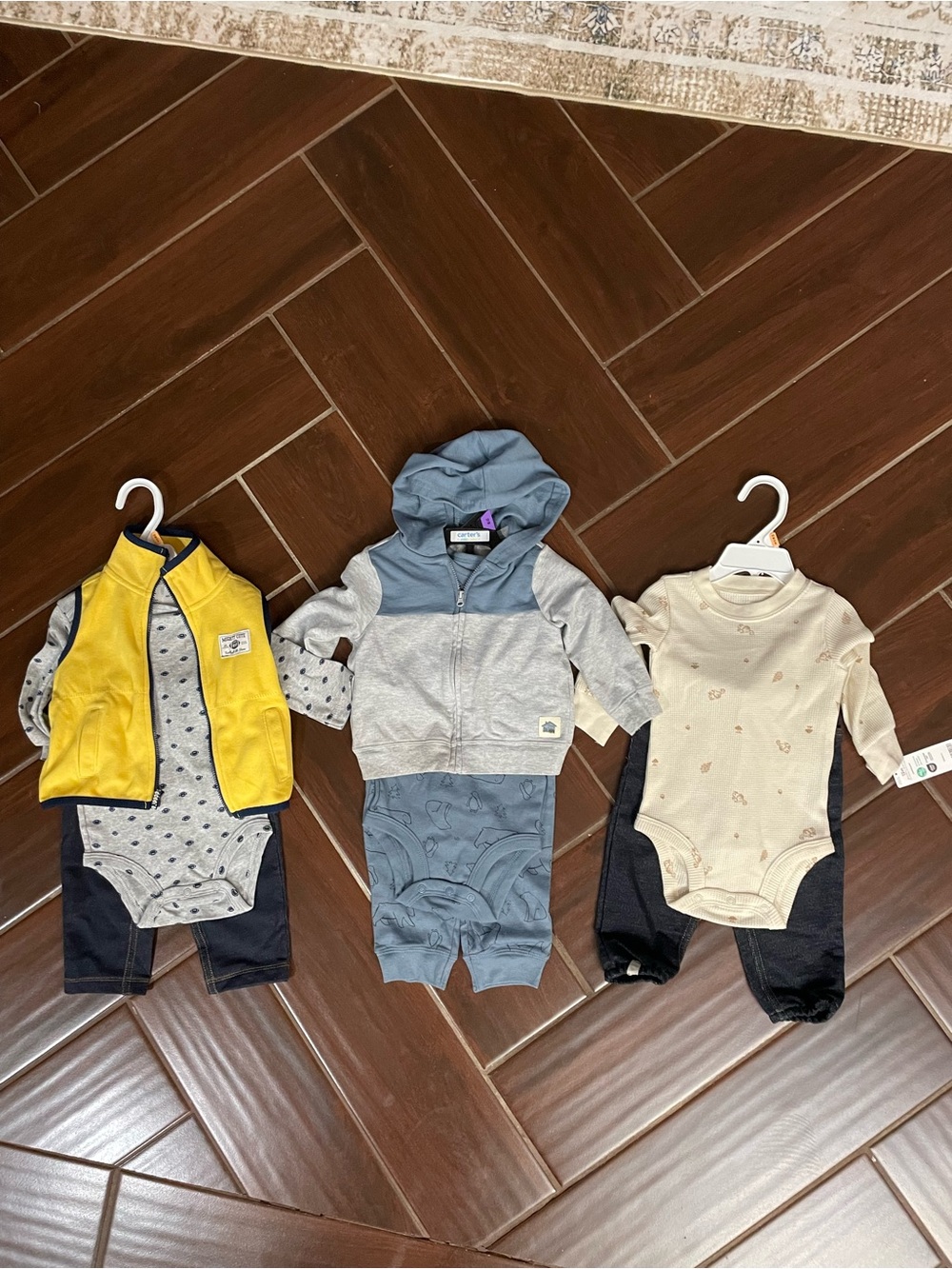 3 Carter's Baby Boy Outfits 12 months